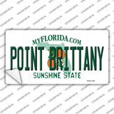 Florida Point Brittany Novelty Sticker Decal Small