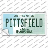 Pittsfield New Hampshire State Novelty Sticker Decal Small