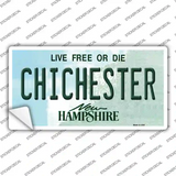 Chichester New Hampshire State Novelty Sticker Decal Small