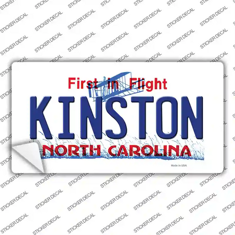 Kinston North Carolina State Novelty Sticker Decal Small