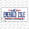 Emerald Island North Carolina State Novelty Sticker Decal Small