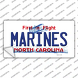 Marines North Carolina State Novelty Sticker Decal Small