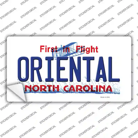 Oriental North Carolina State Novelty Sticker Decal Small