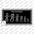 The Ass Family Novelty Sticker Decal Small