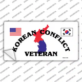 Korean Conflict Veteran Novelty Sticker Decal Small