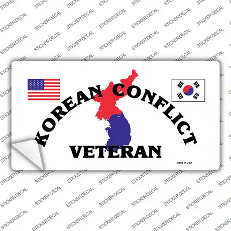 Korean Conflict Veteran Novelty Sticker Decal Small