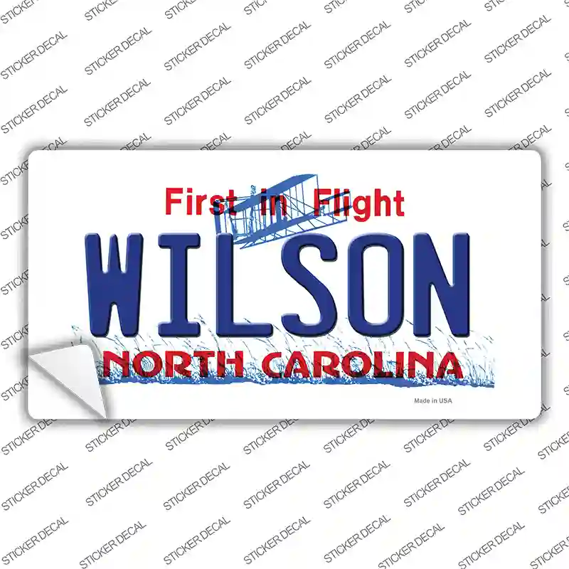 Wilson North Carolina State Novelty Sticker Decal