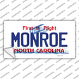 Monroe North Carolina State Novelty Sticker Decal Small