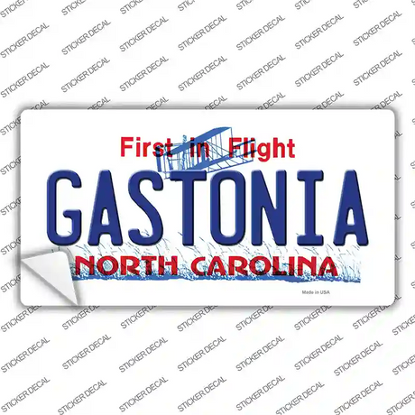 Gastonia North Carolina State Novelty Sticker Decal Small