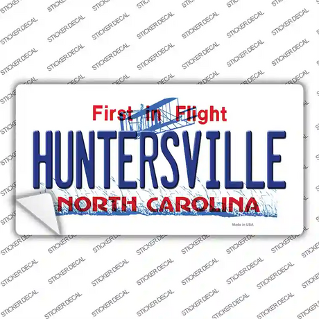 Huntersville North Carolina State Novelty Sticker Decal Small