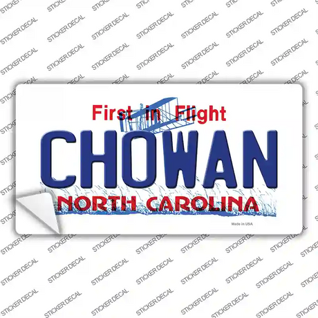 Chowan North Carolina State Novelty Sticker Decal Small