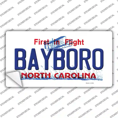 Bayboro North Carolina State Novelty Sticker Decal Small