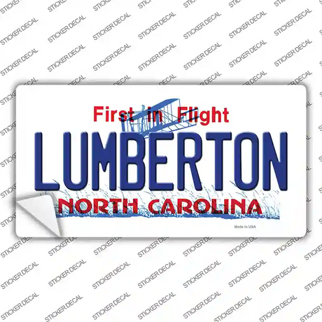 Lumberton North Carolina State Novelty Sticker Decal Small