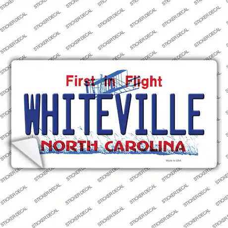 Whiteville North Carolina State Novelty Sticker Decal Small