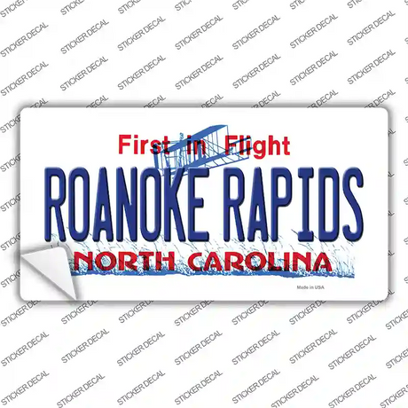 Roanoke Rapids North Carolina State Novelty Sticker Decal Small