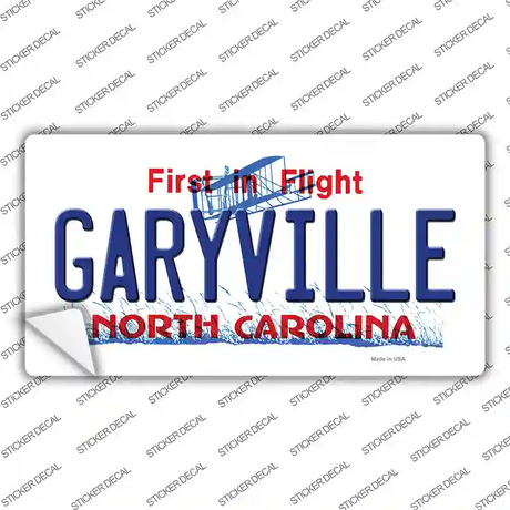 Garyville North Carolina State Novelty Sticker Decal Small