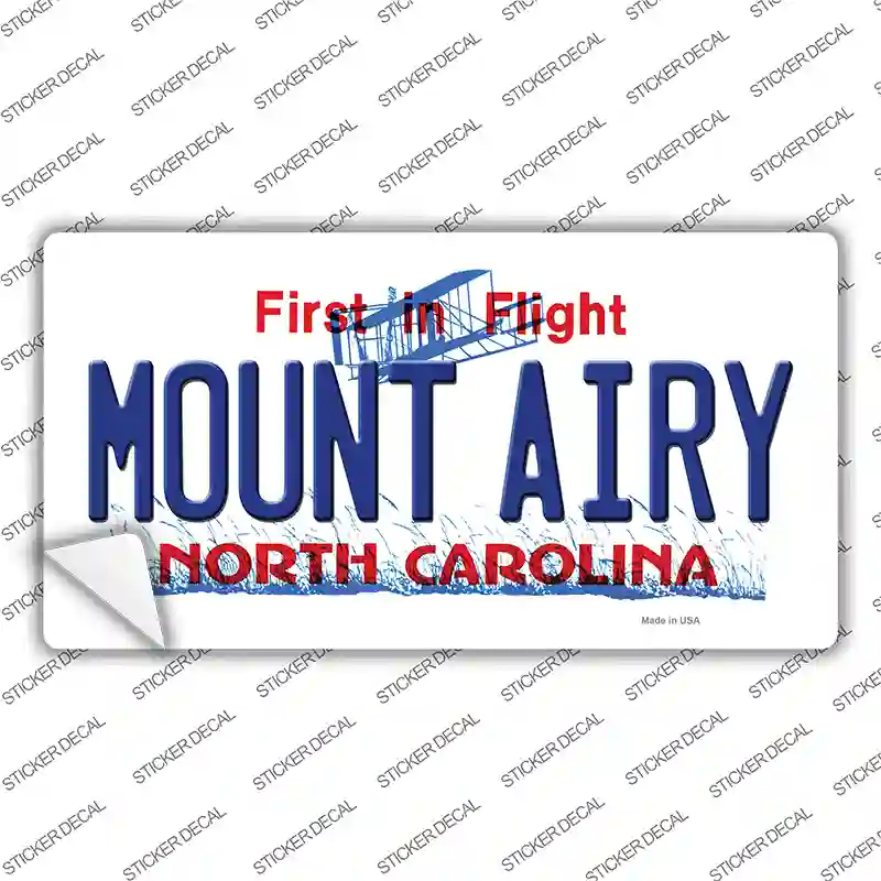 Mount Airy North Carolina State Novelty Sticker Decal | Smart Blonde