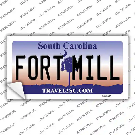 Fort Mill South Carolina State Novelty Sticker Decal Small