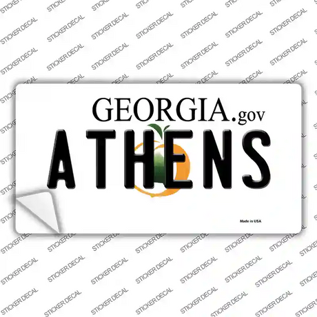 Athens Georgia State Novelty Sticker Decal Small