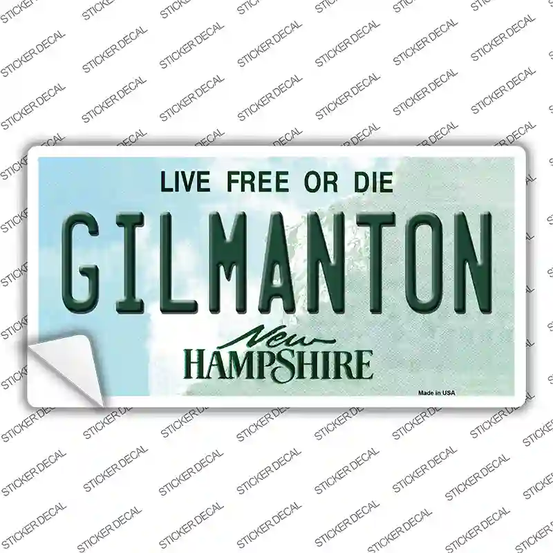 Gilmanton New Hampshire Novelty Sticker Decal Small