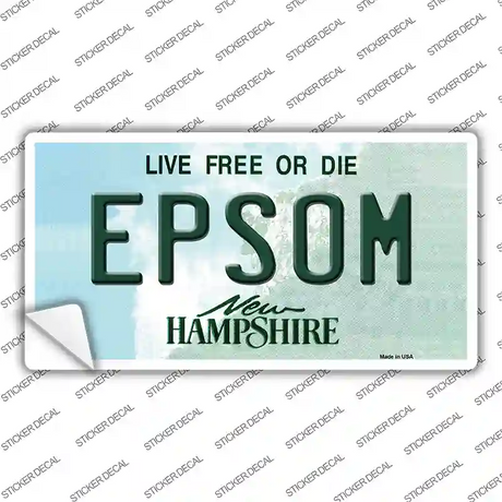 Epsom New Hampshire Novelty Sticker Decal Small