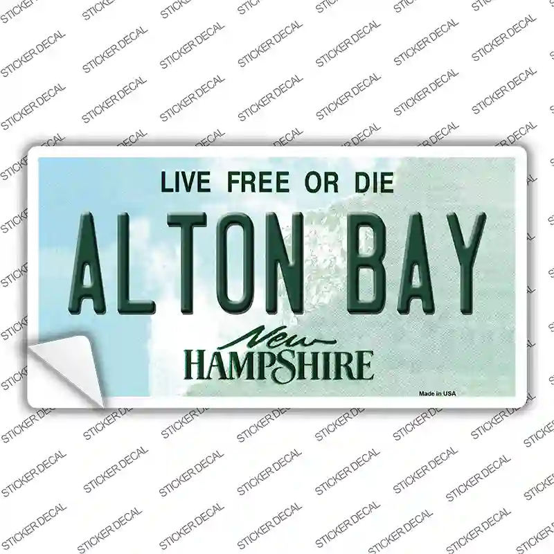 Alton Bay New Hampshire Novelty Sticker Decal Small