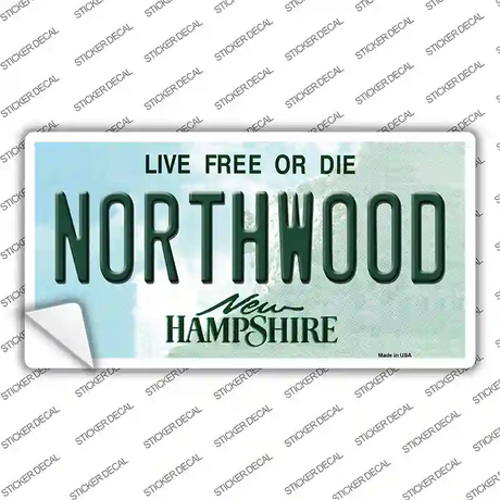 Northwood New Hampshire Novelty Sticker Decal Small