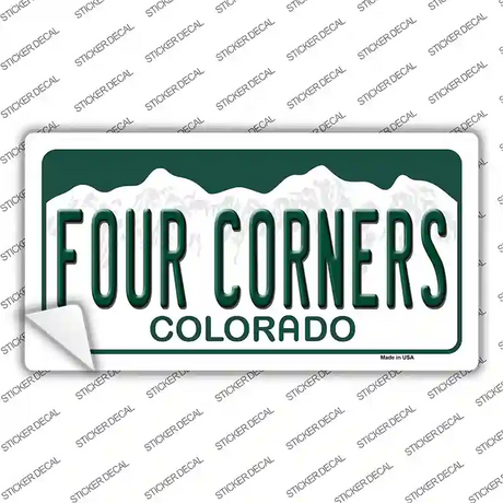 Four Corners Colorado Novelty Sticker Decal Small