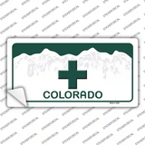 Marijuana Cross Colorado Novelty Sticker Decal Small