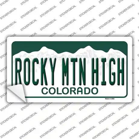 Rocky Mountain High Colorado Novelty Sticker Decal Small