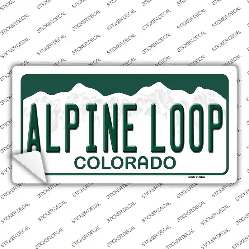 Alpine Loop Colorado Novelty Sticker Decal Small