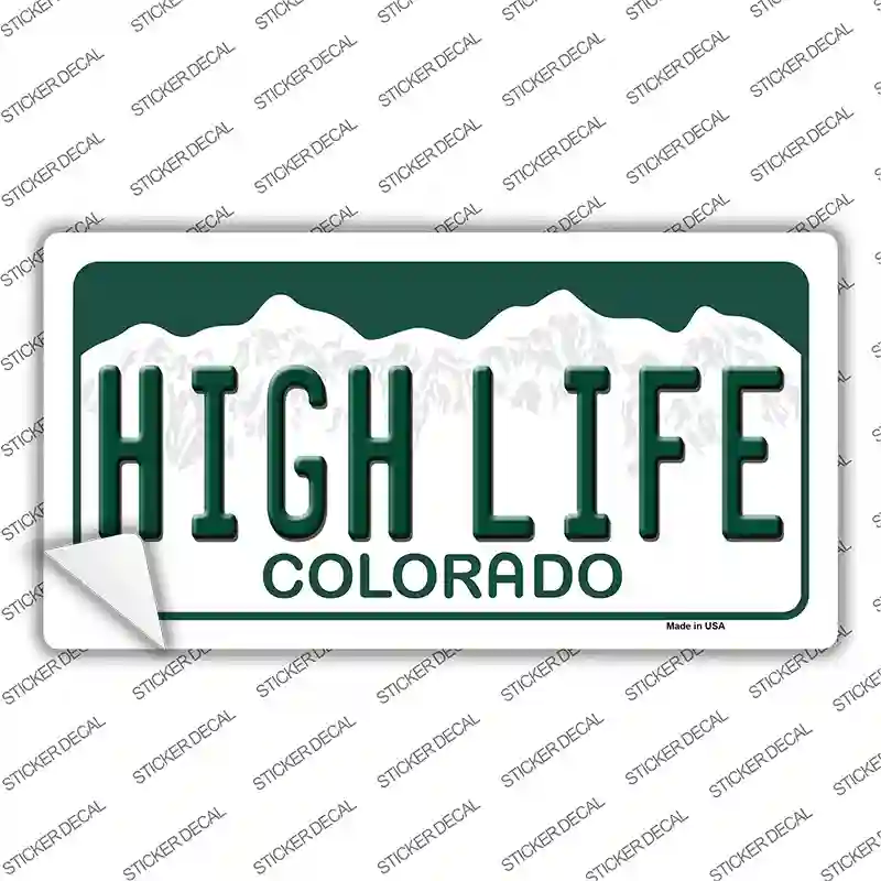 High Life Colorado Novelty Sticker Decal Small