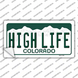 High Life Colorado Novelty Sticker Decal Small