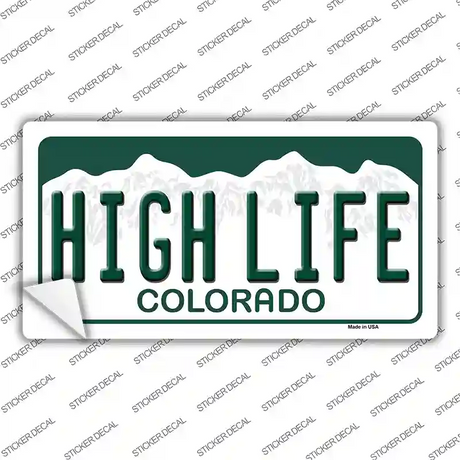 High Life Colorado Novelty Sticker Decal Small