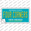 Four Corners Teal New Mexico Novelty Sticker Decal Small