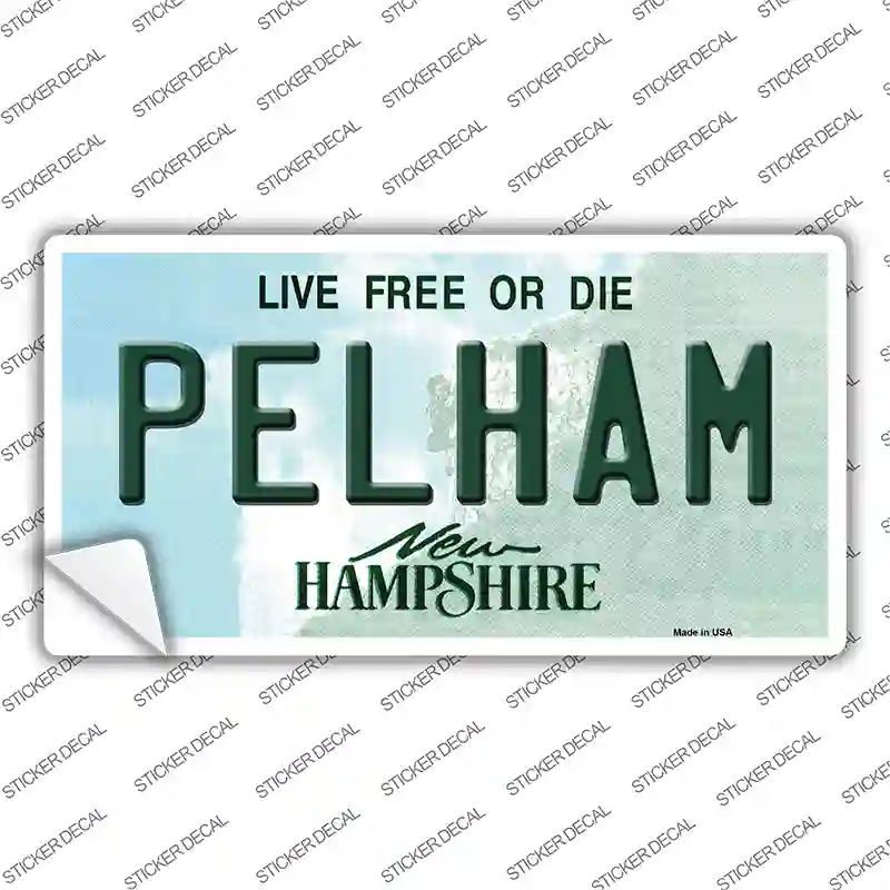 Pelham New Hampshire Novelty Sticker Decal Small