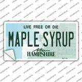 Maple Syrup New Hampshire Novelty Sticker Decal Small