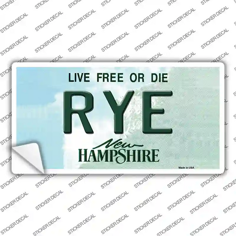 Rye New Hampshire Novelty Sticker Decal Small