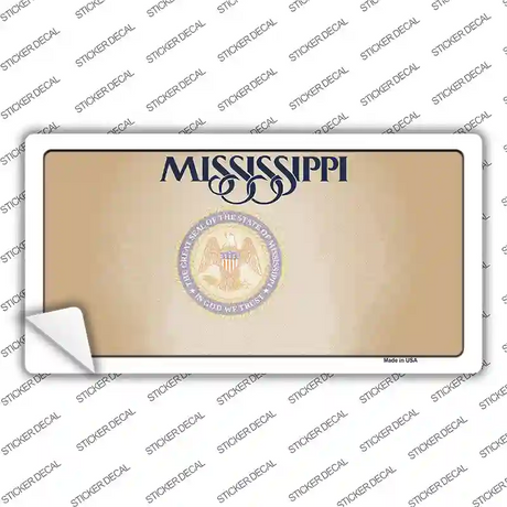 Mississippi Great Seal Blank Novelty Sticker Decal Small