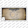 Mississippi Great Seal Rusty Blank Novelty Sticker Decal Small