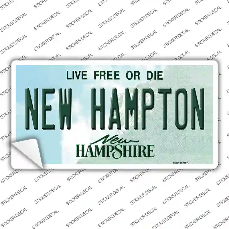 New Hampton New Hampshire Novelty Sticker Decal Small