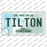 Tilton New Hampshire Novelty Sticker Decal Small