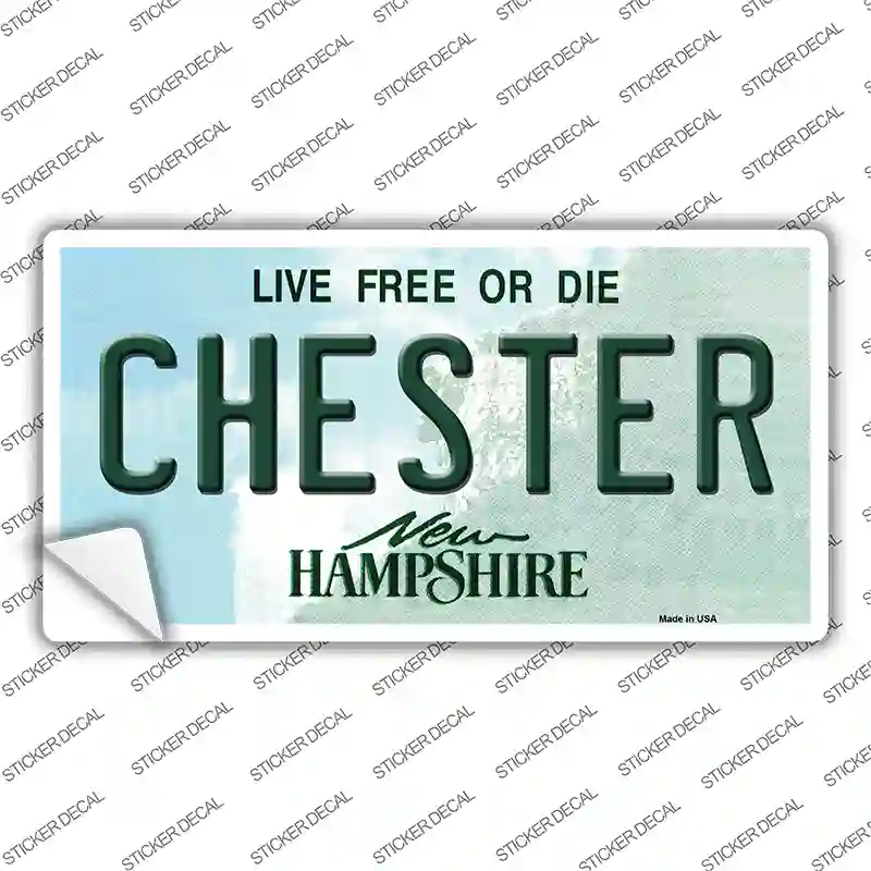 Chester New Hampshire Novelty Sticker Decal Small