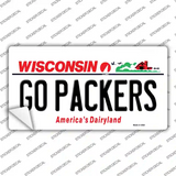 Go Packers Wisconsin Novelty Sticker Decal Small