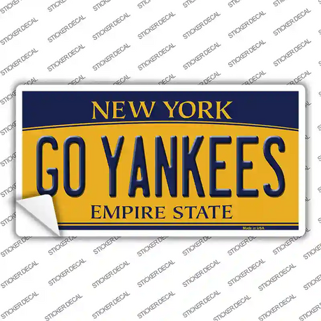 Go Yankees New York Novelty Sticker Decal Small