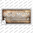 Dog Mom Wood Grain Novelty Sticker Decal Small