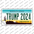 Trump 2024 Arizona Novelty Sticker Decal Small