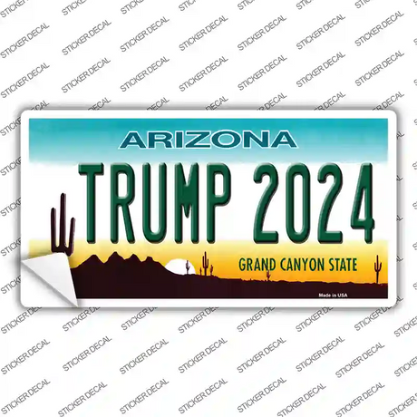 Trump 2024 Arizona Novelty Sticker Decal Small