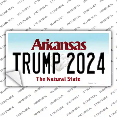 Trump 2024 Arkansas Novelty Sticker Decal Small