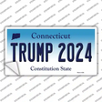 Trump 2024 Connecticut Novelty Sticker Decal Small